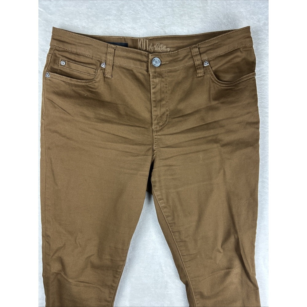 KUT From The Kloth Jeans Women 12 Brown Carlo Ankle Skinny Fit Normcore Casual - Picture 2 of 13